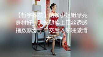 【哲宇探花】苗条小姐姐漂亮身材好，大长腿换上黑丝诱惑指数暴涨，口交后入啪啪激情无限