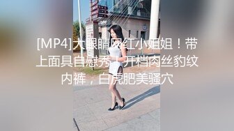 [MP4]大眼睛网红小姐姐！带上面具自慰秀！开档肉丝豹纹内裤，白虎肥美骚穴