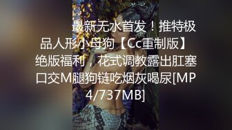 ⚫️⚫️最新无水首发！推特极品人形小母狗【Cc重制版】绝版福利，花式调教露出肛塞口交M腿狗链吃烟灰喝尿[MP4/737MB]