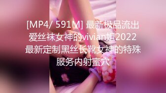 [MP4/ 591M] 最新极品流出爱丝袜女神的vivian姐2022最新定制黑丝长靴女神的特殊服务内射蜜穴