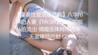 【淫妻性爱顶级骚货】八字吊钟奶人妻『Mr.SR』最新啪啪私拍流出 情趣连体网袜内衣 无套爆插内射 (2)